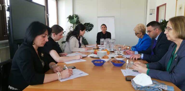 Die Delegation beim Verein Wiener Frauenhäuser – Gespräch mit Irma Lechner