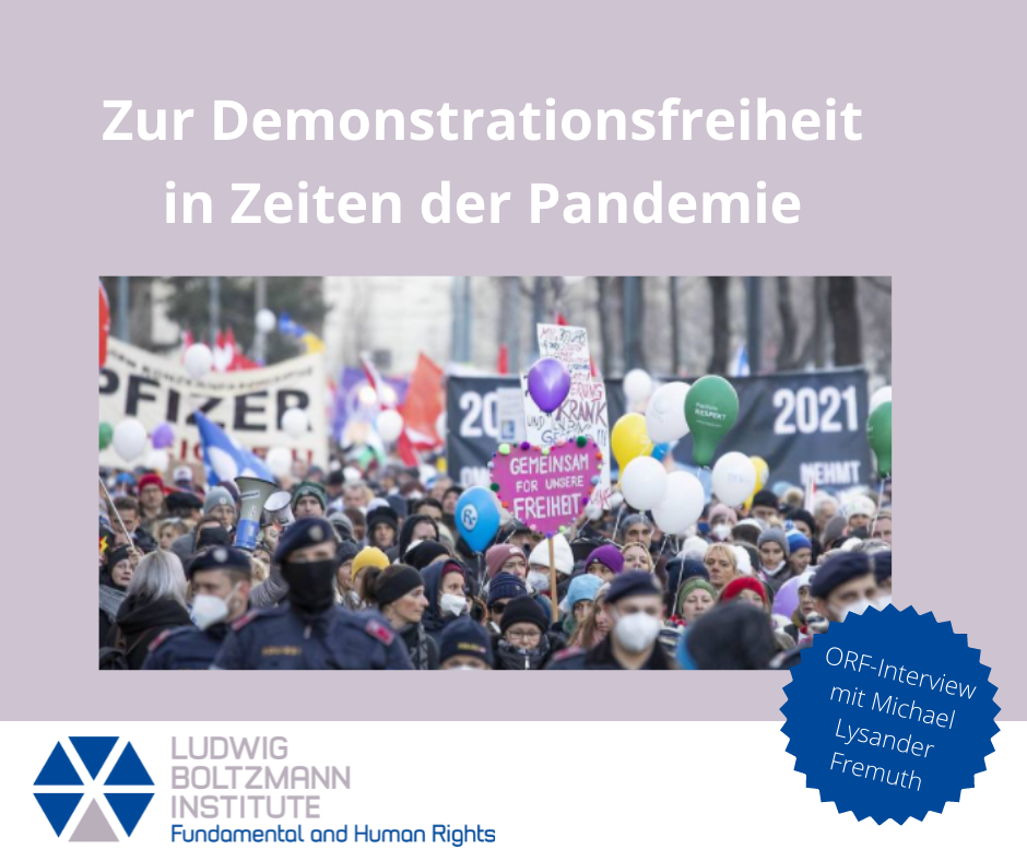 Michael Lysander Fremuth im ORF-Interview zur Demonstrationsfreiheit