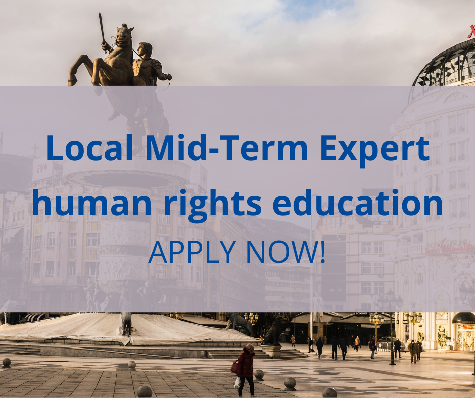 Local Mid-Term Expert in the field of human rights education: Jetzt bewerben!